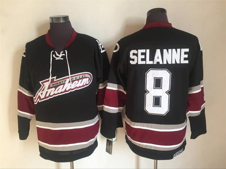 Anaheim Ducks 8 Teemu Selanne Black CCM Throwback Jersey,We sell and wholesale Anaheim Ducks 8 Teemu Selanne Black CCM Throwback Jersey on line form chian!